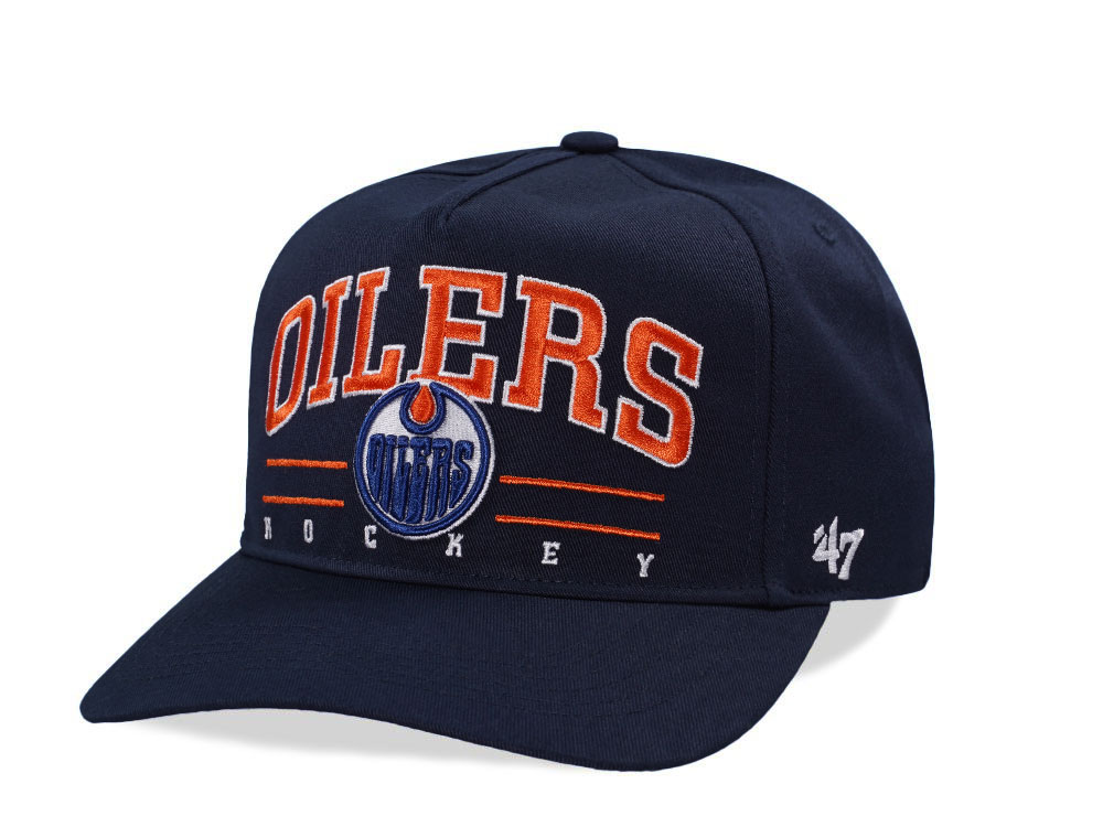 47Brand Edmonton Oilers Navy Hitch Edition Snapback Hat