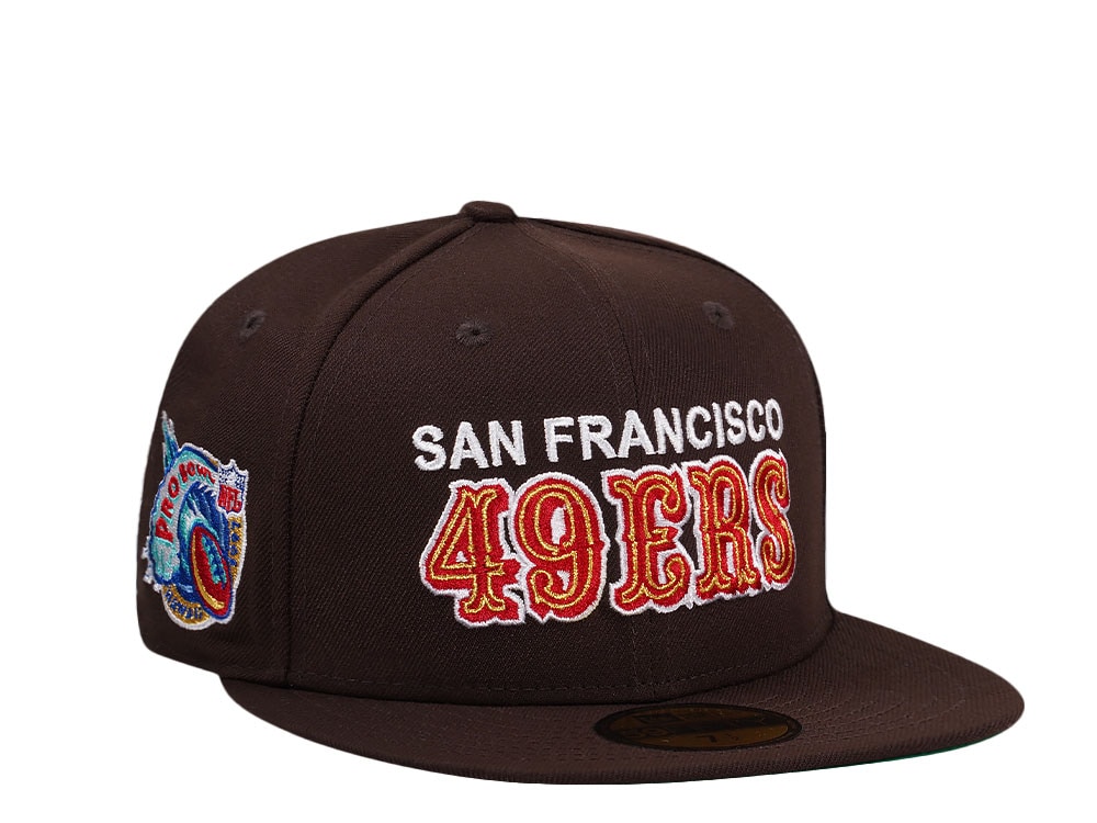 New Era San Francisco 49ers Pro Ball 1997 Burnt Throwback Edition 59Fifty Fitted Hat