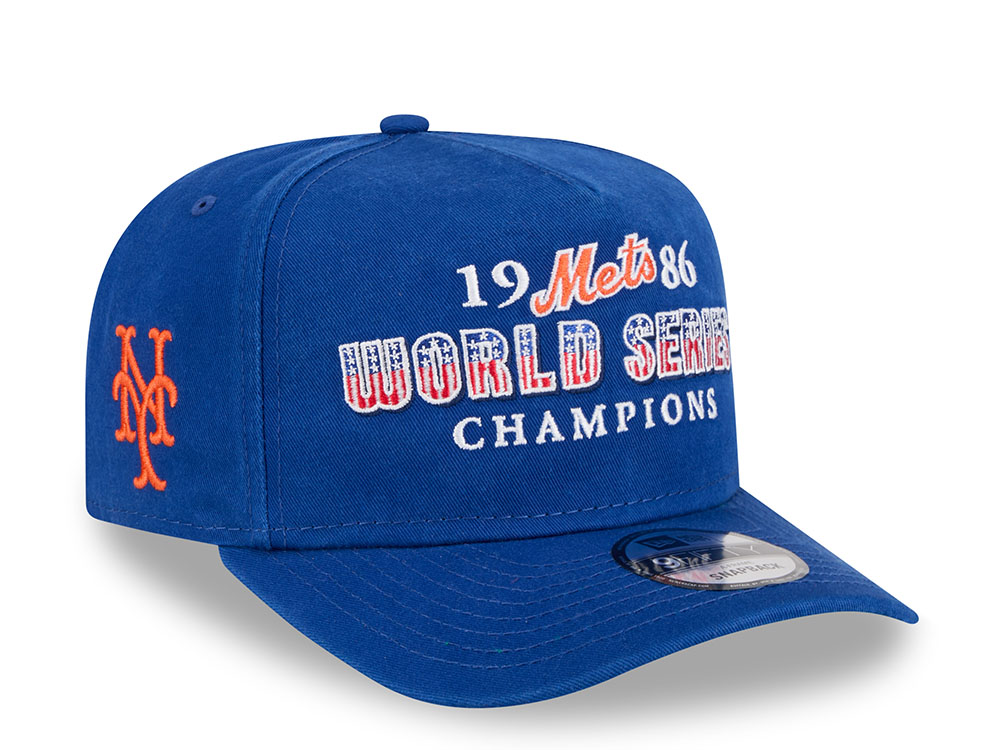 New Era New York Mets World Series Champions 1986 Historic Blue Edition 9Fifty A Frame Snapback Hat