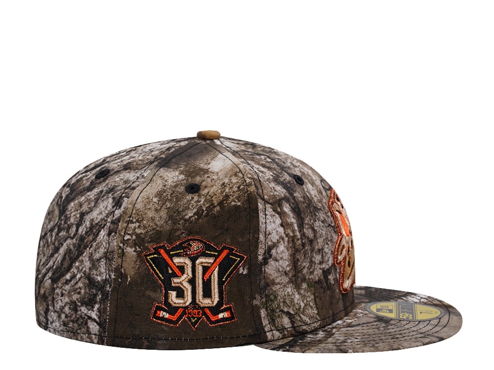 New Era Anaheim Ducks 30th Anniversary Realtreee APX Prime Edition 59Fifty Fitted Hat