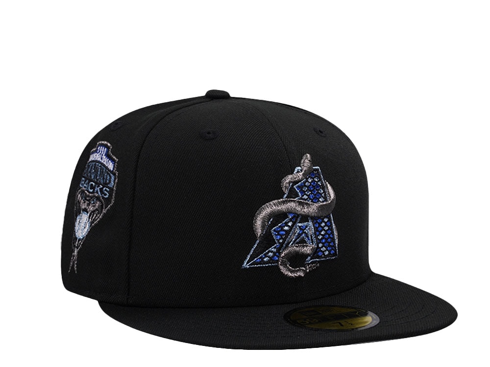 New Era Arizona Diamondbacks Inaugural Season Metallic Black Prime Edition 59Fifty Fitted Hat