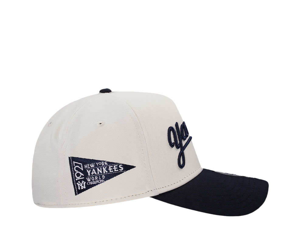 New Era New York Yankees World Series 1927 Chrome Two Tone Prime Edition 9Forty A Frame Snapback Hat