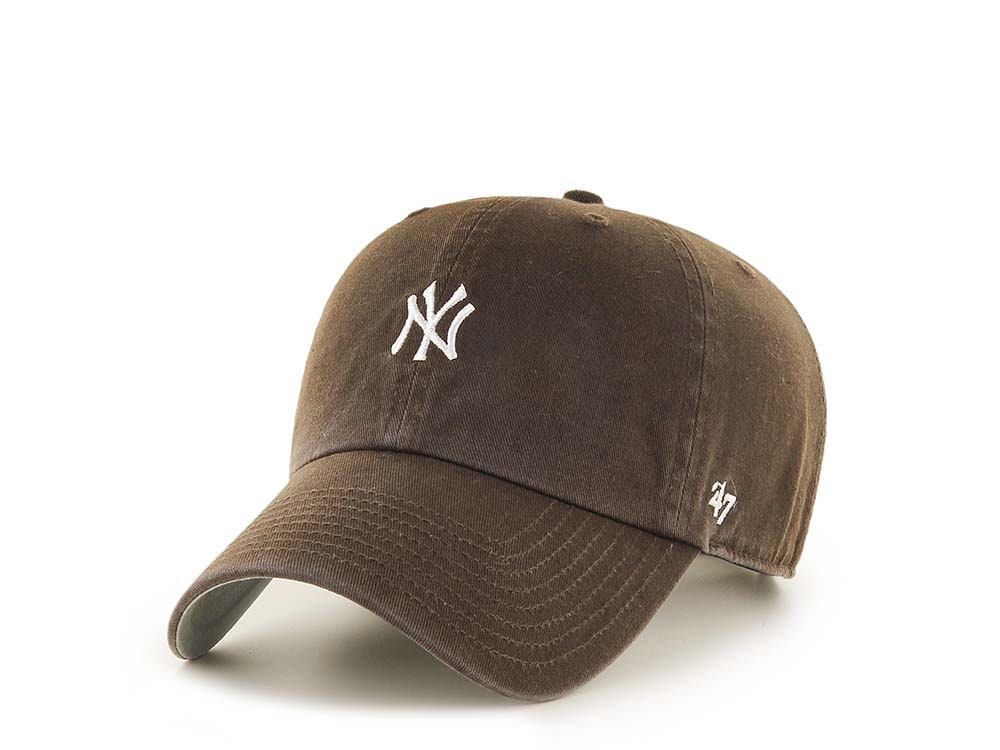 47Brand New York Yankees Brown Base Runner Clean up Strapback Hat