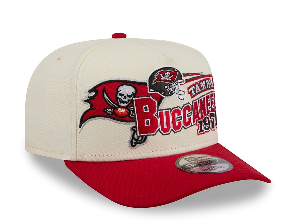 New Era Tampa Bay Buccaneers 1975 Classic Chrome Edition 9Fifty A Frame Snapback Hat