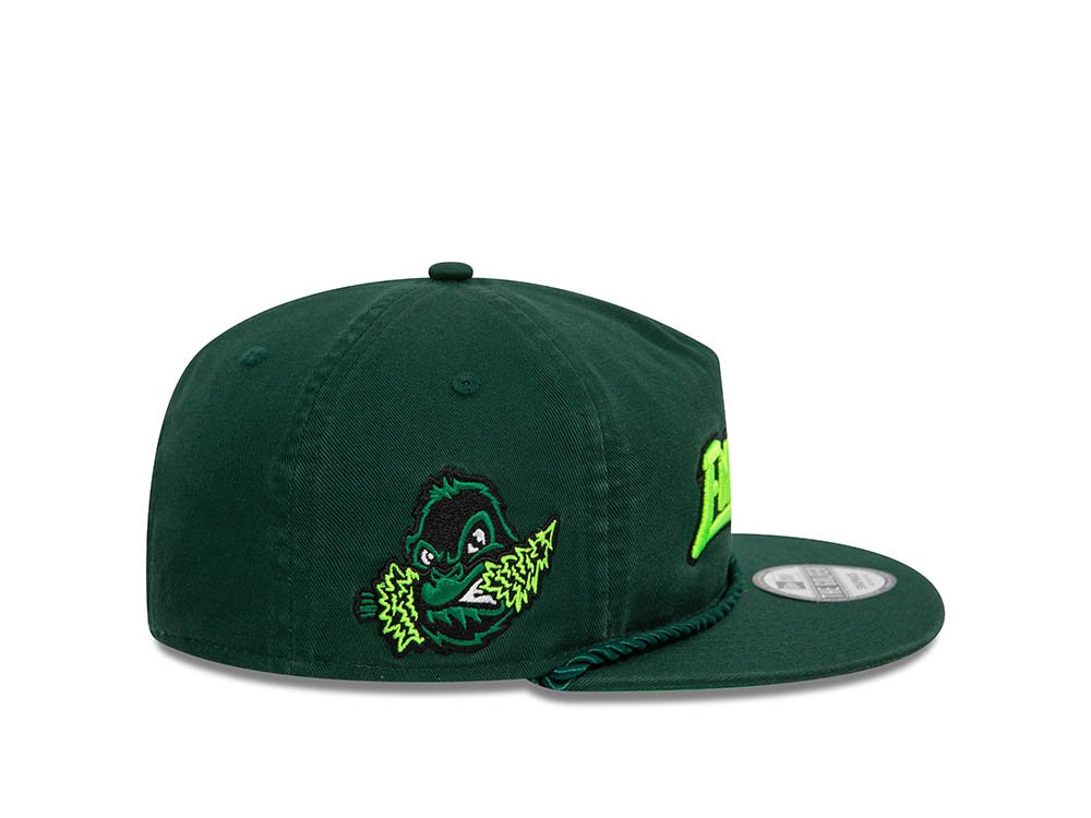 New Era Eugene Emeralds Dark Green A Frame Golfer Snapback Hat