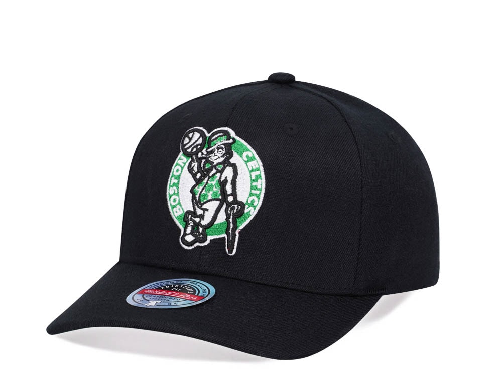 Mitchell & Ness Boston Celtics High Crown 6 Panel Classic Red Line Flex Snapback Hat