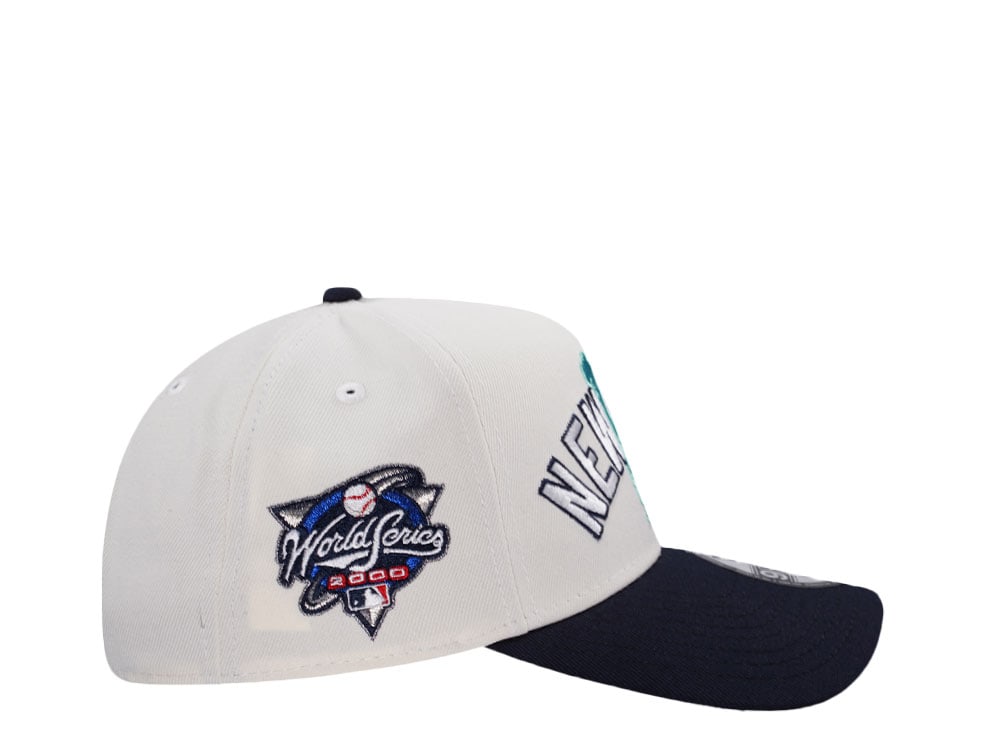 New Era New York Yankees World Series 2000 Chrome Two Tone Edition 9Forty A Frame Snapback Hat