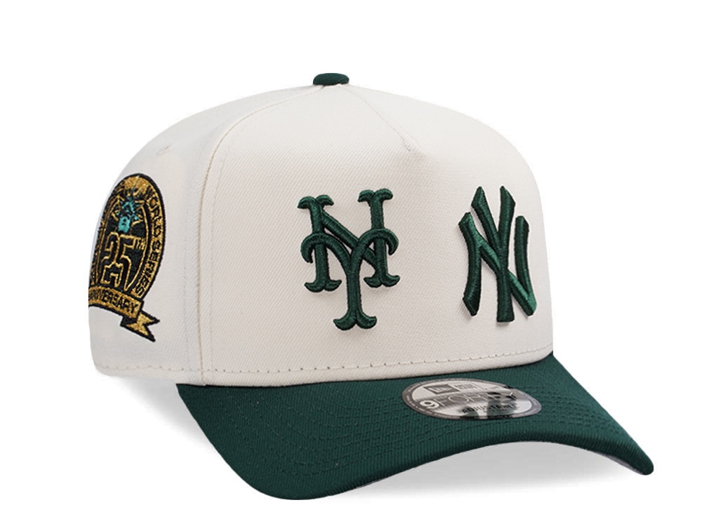 New Era New York Yankees New York Mets Chrome Two Tone Edition 9Forty A Frame Snapback Hat