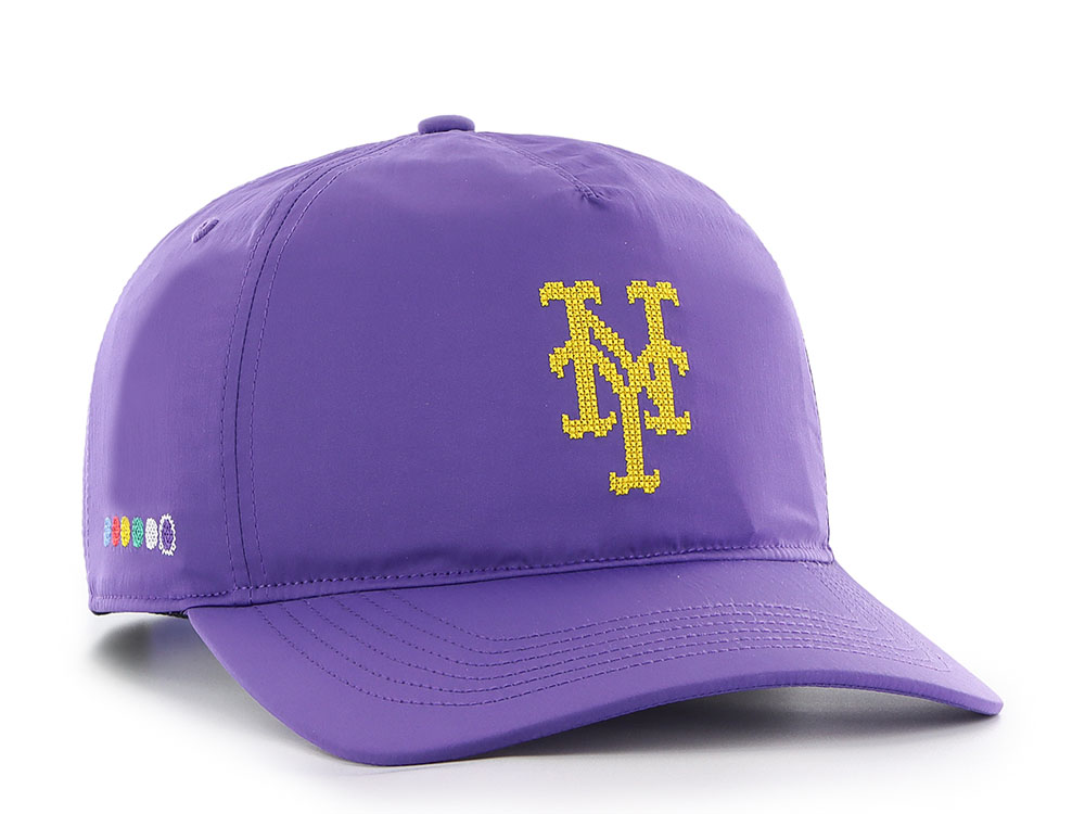帽子 main story 26ss cap S/M lilas 47 Brand New York Mets Eight Bit Hero Purple Hitch Snapback Cap