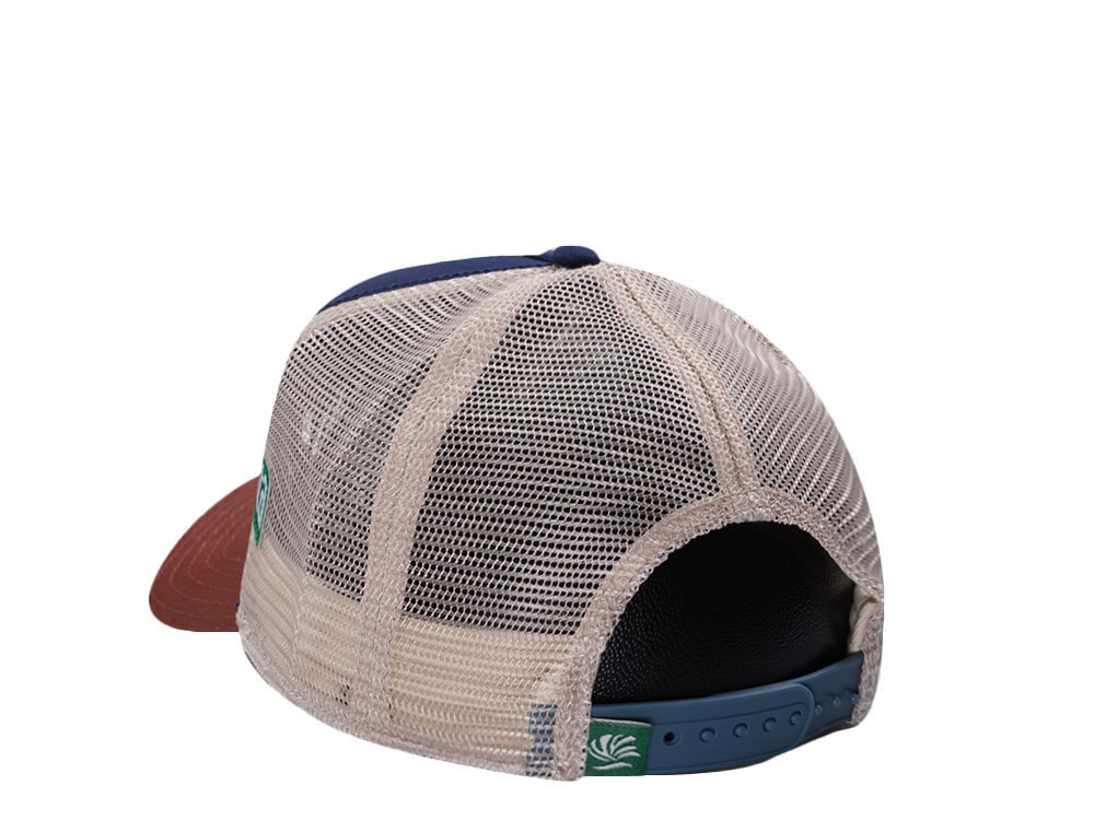 Djinns HFT Headwear Supply Navy Coastal Edition Trucker Snapback Hat