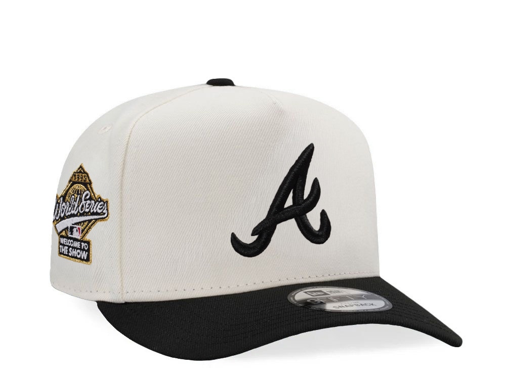 New Era Atlanta Braves World Series 1995 Chrome Two Tone Edition 9Fifty A Frame Snapback Hat