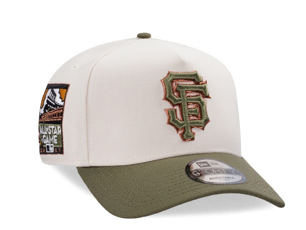 New Era San Francisco Giants All Star Game 2007 Cream Two Tone Edition 9Forty A Frame Snapback Hat