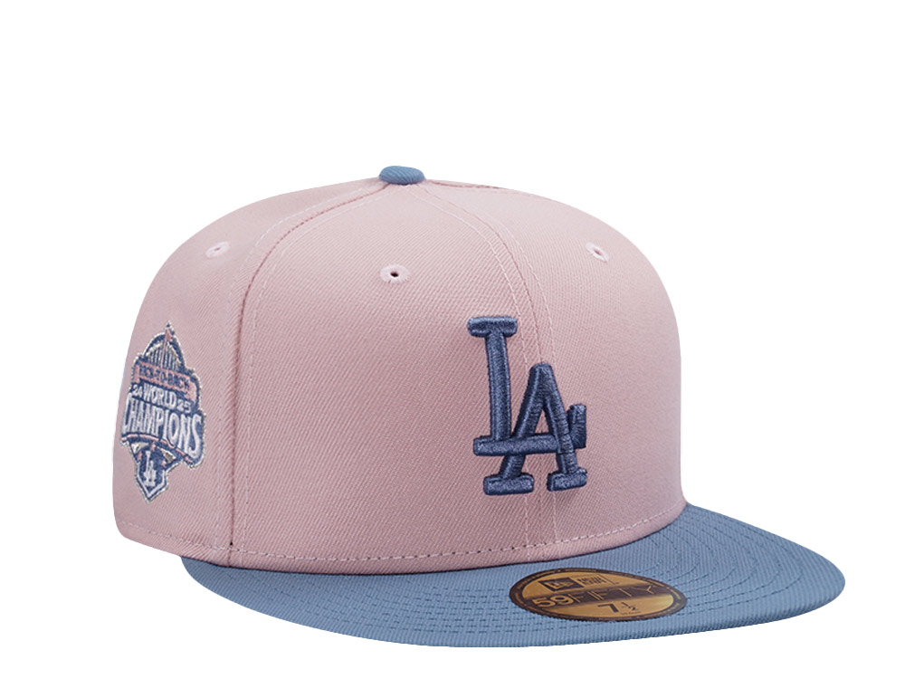 New Era Los Angeles Dodgers World Series 2025 Pink Rouge Two Tone Edition 59Fifty Fitted Hat