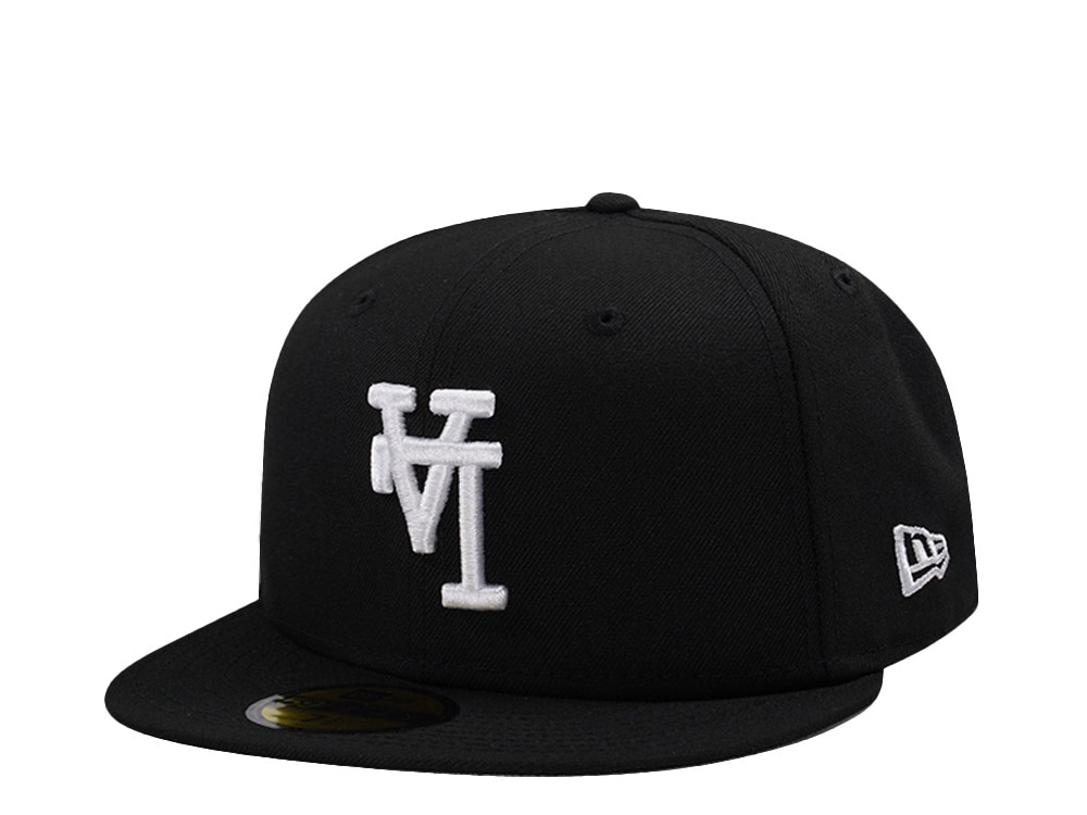 New Era Los Angeles Dodgers Upside Down Black Prime Edition 59Fifty Fitted Hat