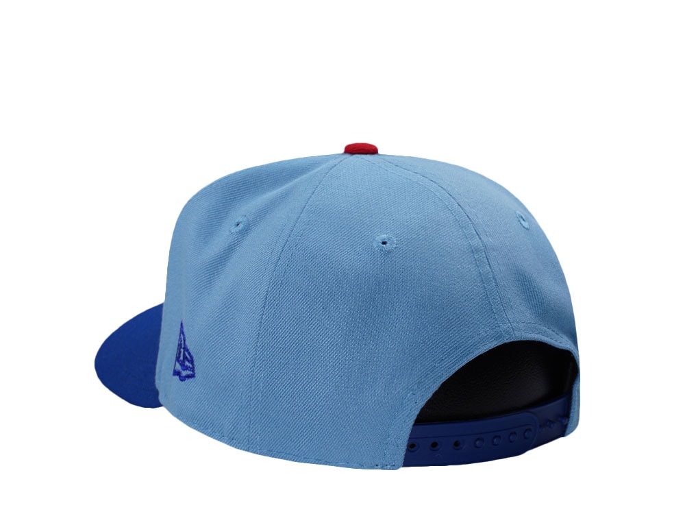 New Era Chicago Cubs Wrigley Field Sky Blue Two Tone Edition 9Fifty A Frame Snapback Hat