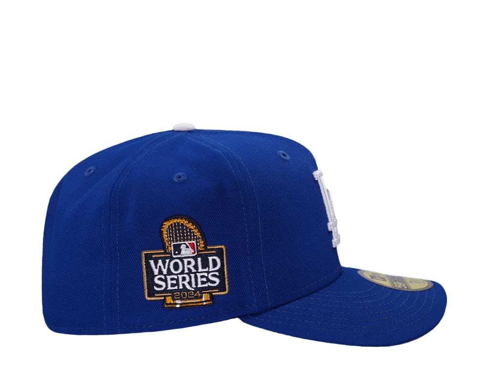 New Era Los Angeles Dodgers World Series 2024 Blue Prime Edition 59Fifty Pre Curved Fitted Hat