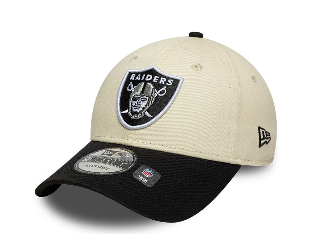 New Era Las Vegas Raiders Colour Block White Two Tone Edition 9Forty Adjustable Hat