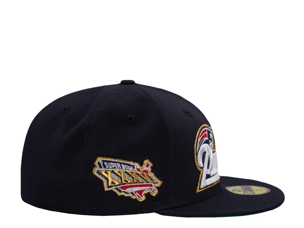 New Era New England Patriots Super Bowl XXXVI Wool Navy Throwback Edition 59Fifty Fitted Hat
