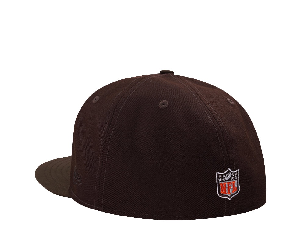 New Era Cleveland Browns 60th Anniversary Burnt Wood Two Tone Edition 59Fifty Fitted Hat