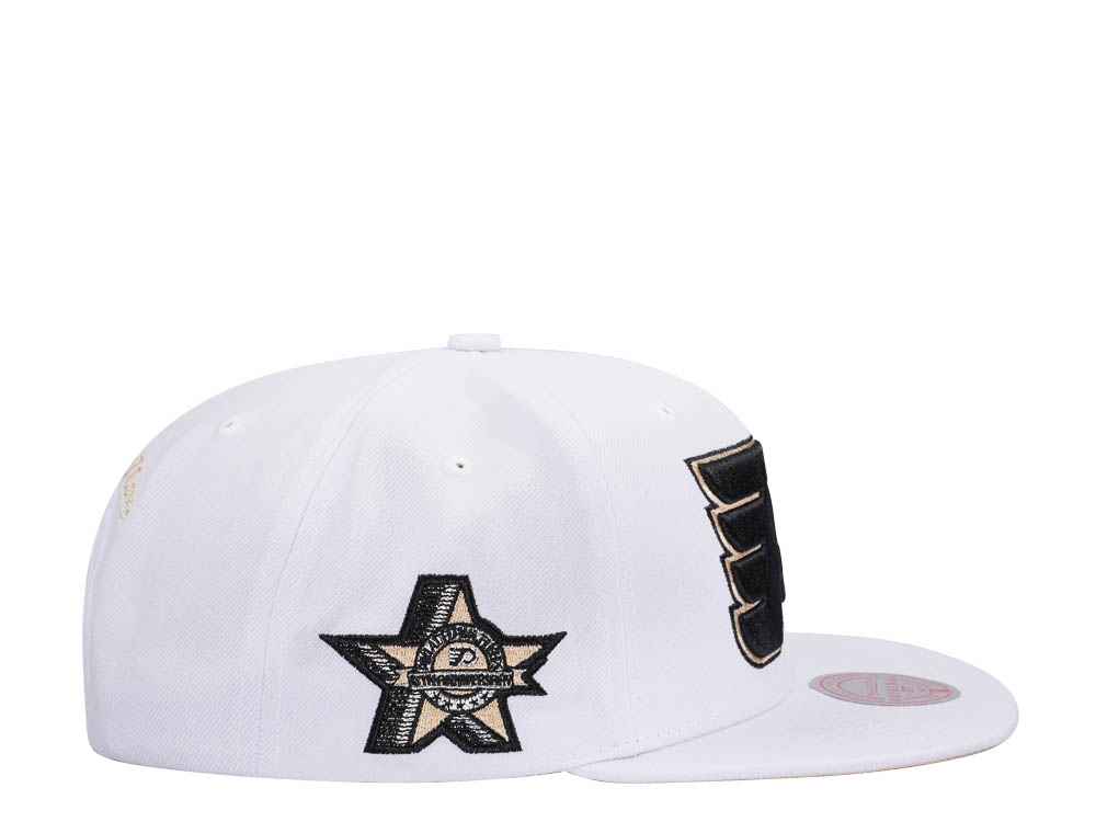 Mitchell & Ness Philadelphia Flyers 25th Anniversary Winter White Snapback Hat