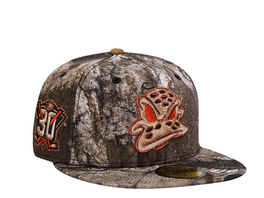 New Era Anaheim Ducks 30th Anniversary Realtreee APX Prime Edition 59Fifty Fitted Hat