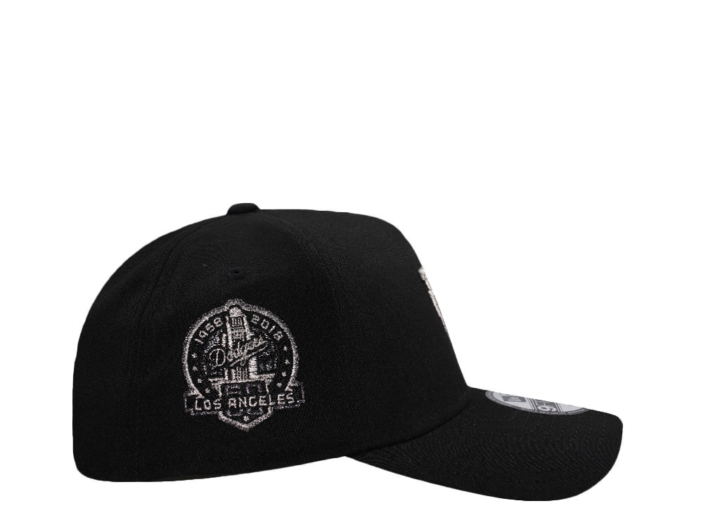 New Era Los Angeles Dodgers 60th Anniversary Upside Down Black Prime Edition 9Forty A Frame Snapback Hat
