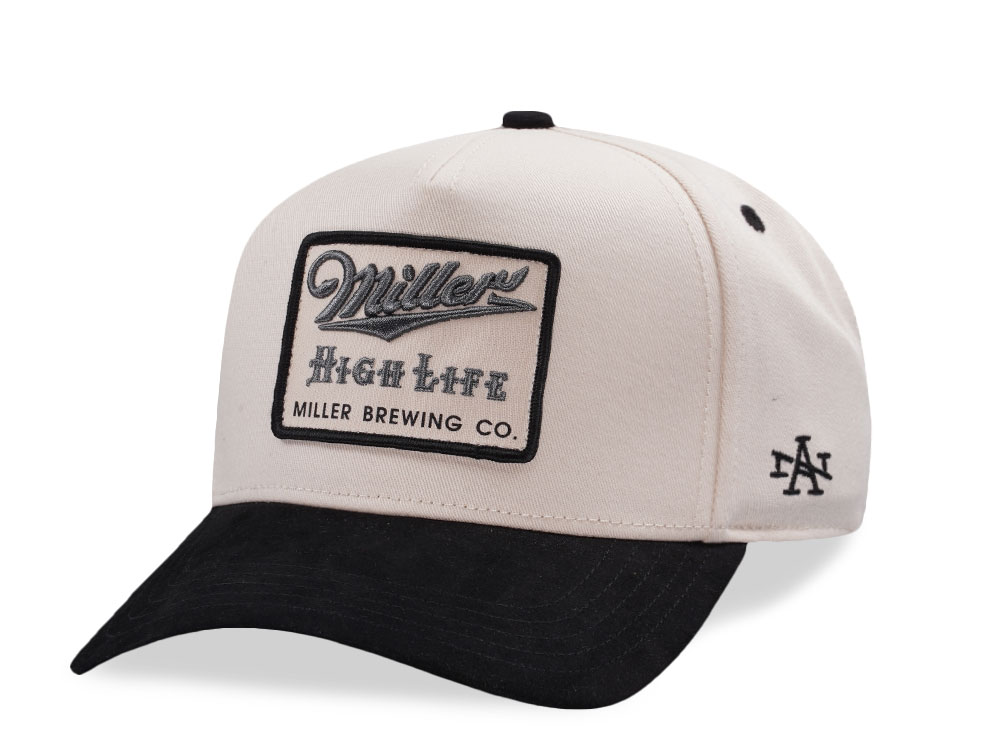 American Needle Miller High Life Ivory Wrangler Edition Snapback Hat