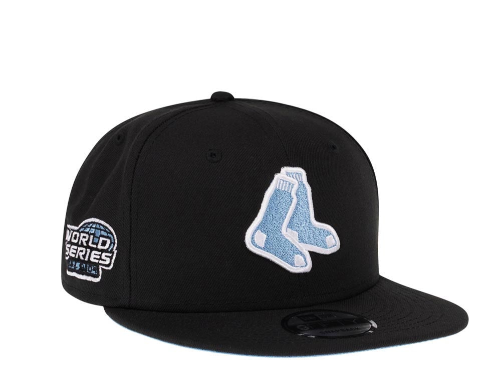 New Era Boston Red Sox World Series 2004 Black Glacier Blue Edition 9Fifty Snapback Hat