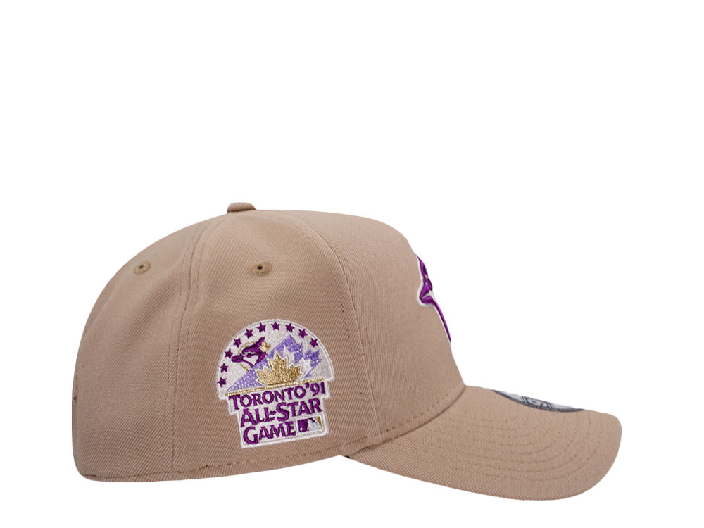 New Era Toronto Blue Jays All Star Game 1991 Sparkling Camel Edition 9Forty A Frame Snapback Hat