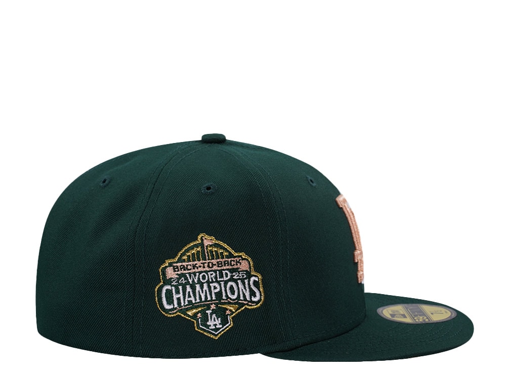 New Era Los Angeles Dodgers World Series 2025 Dark Green Prime Edition 59Fifty Fitted Hat