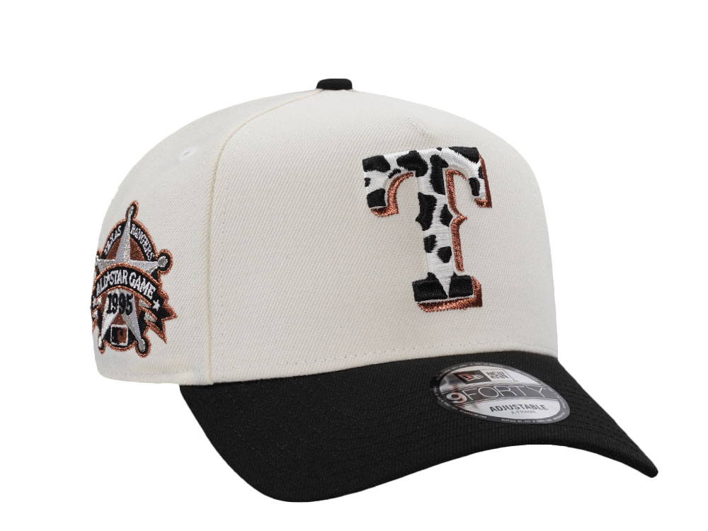 New Era Texas Rangers All Star Game 1995 Chrome Two Tone Edition 9Forty A Frame Snapback Hat