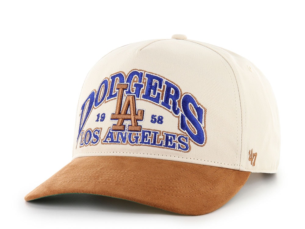 47 Brand Los Angeles Dodgers Suede Visor Natural Hitch Snapback Hat