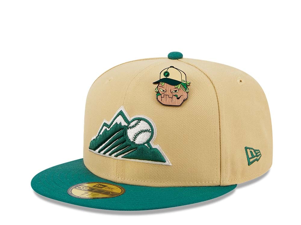 New Era Colorado Rockies The Elements Vegas Gold Two Tone Edition 59Fifty Fitted Hat