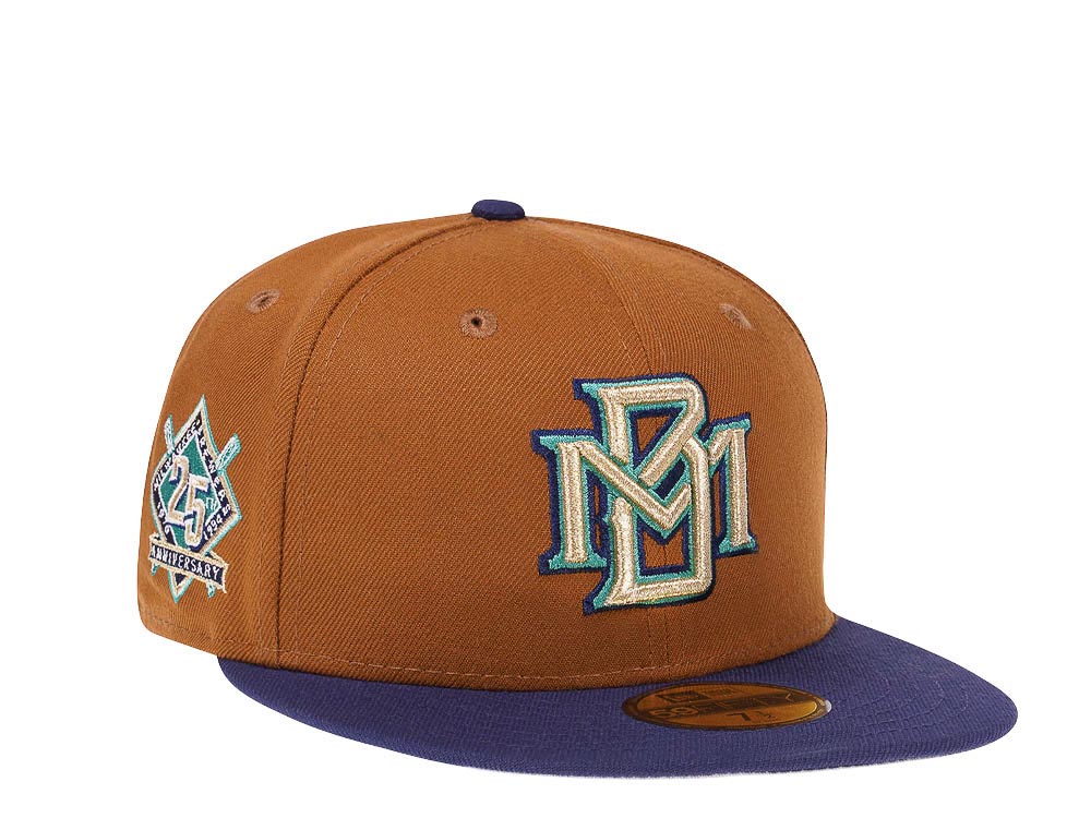 New Era Milwaukee Brewers 25th Anniversary Bourbon Prime Two Tone Edition 59Fifty Fitted Hat
