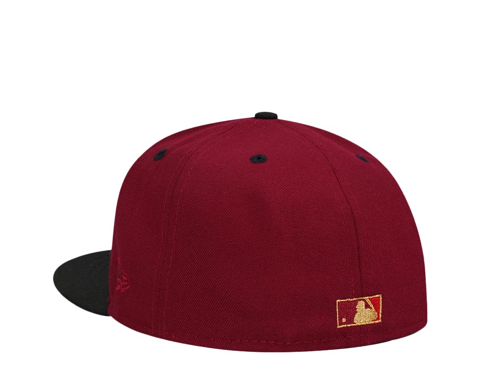 New Era Washington Nationals Stadium Anniversary Smooth Red Two Tone Throwback Edition 59Fifty Fitted Hat
