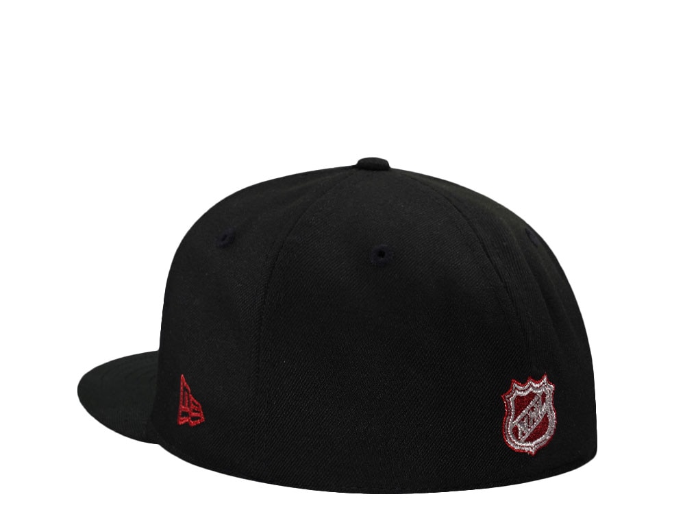 New Era Detroit Red Wings Stanley Cup 2002 Hockeytown Black Prime Edition 59Fifty Fitted Hat
