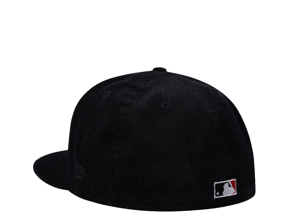 New Era Brooklyn Dodgers Jackie Robinson Corduroy Black Prime Edition 59Fifty Fitted Hat