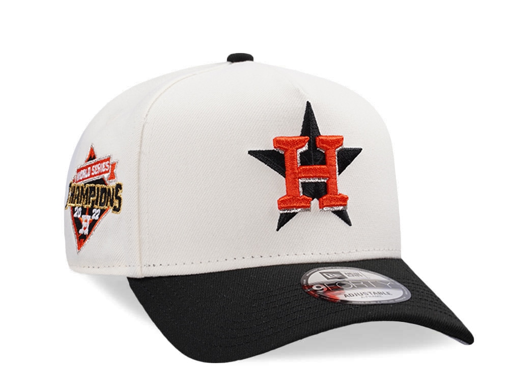 New Era Houston Astros World Series Champions Chrome Two Tone Edition 9Forty A Frame Snapback Hat