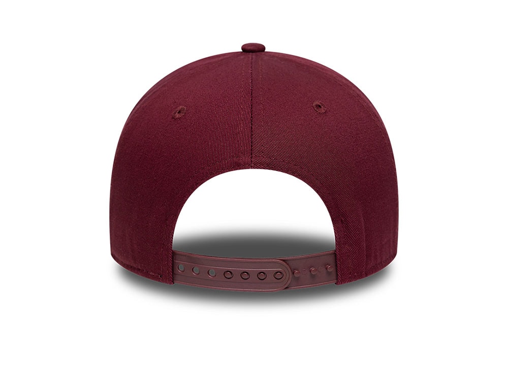 New Era Patch Washed Dark Red Edition 9Forty A Frame Snapback Hat