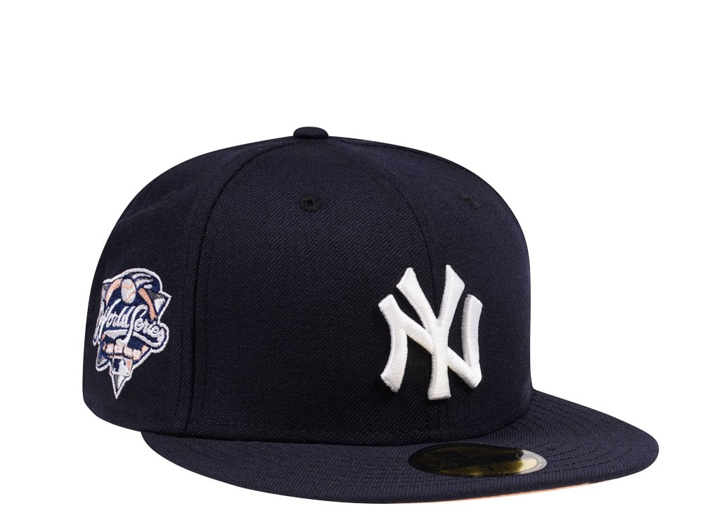 New Era New York Yankees World Series 2000 Navy and Peach Edition 59Fifty Fitted Hat