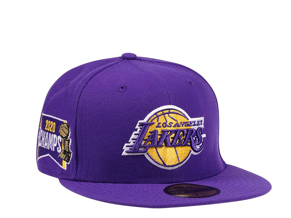 New Era Los Angeles Lakers Champions 2020 Purple and Pink Edition 59Fifty Fitted Hat