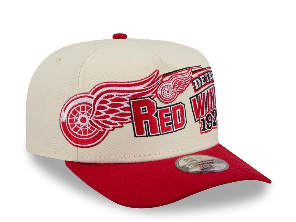 New Era Detroit Red Wings Classic Logo Two Tone Edition 9Fifty A Frame Snapback Hat