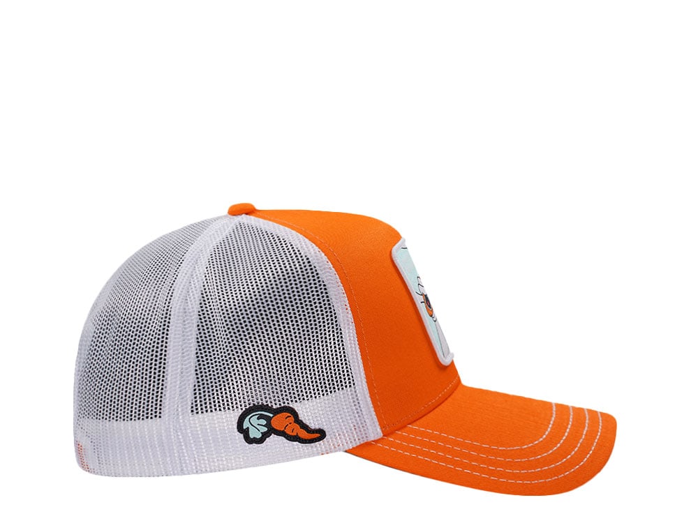 Capslab Looney Tunes Bugs Bunny Orange Trucker Snapback Hat