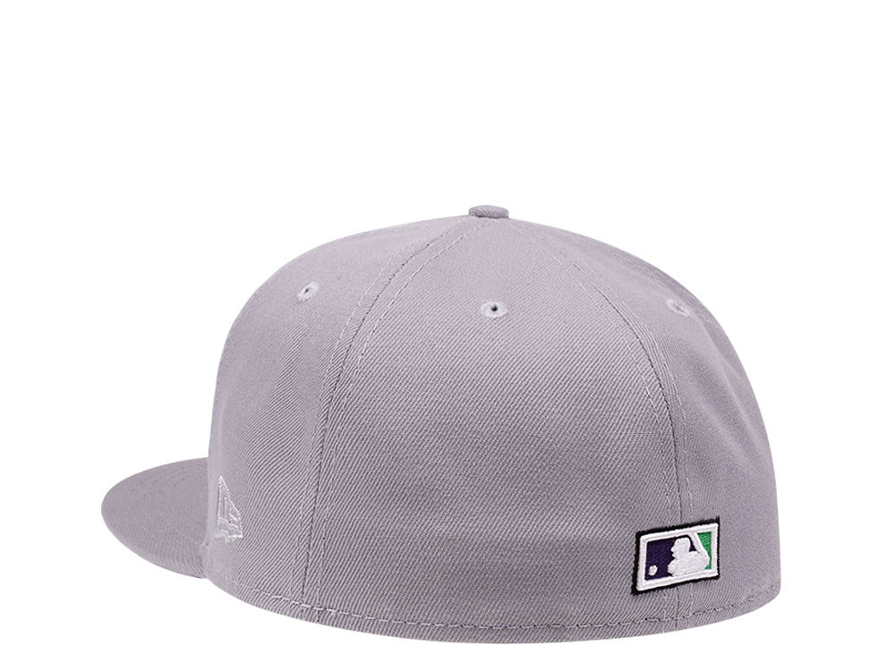 New Era Tampa Bay Rays 10 Seasons Gray and Purple Edition 59Fifty Fitted Hat