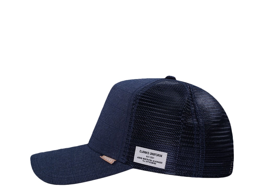Djinns Glencheck Navy Trucker Snapback Hat