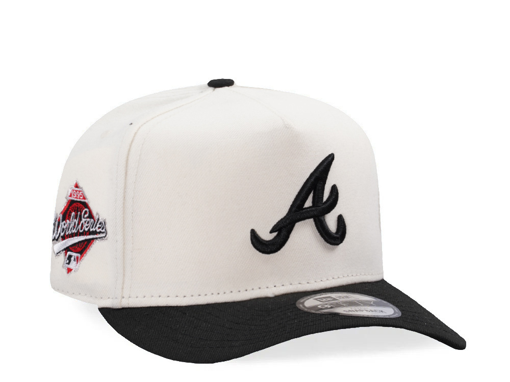 New Era Atlanta Braves World Series 1995 Chrome Two Tone Edition 9Fifty A Frame Snapback Hat