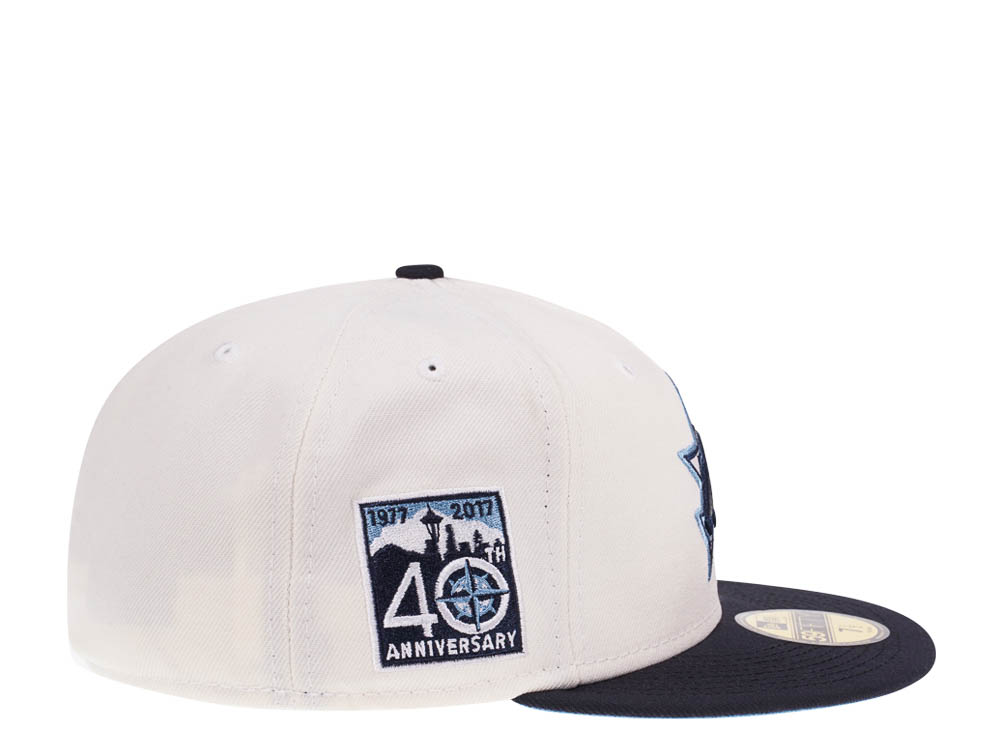 New Era Seattle Mariners 40th Anniversary Chrome Navy Prime Edition 59Fifty Fitted Hat