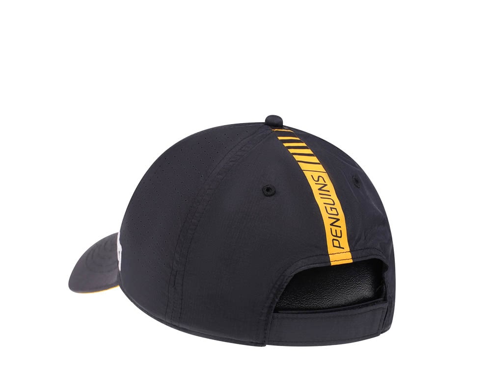 47Brand Pittsburgh Penguins Black Back Line Nylon Strapback Hat