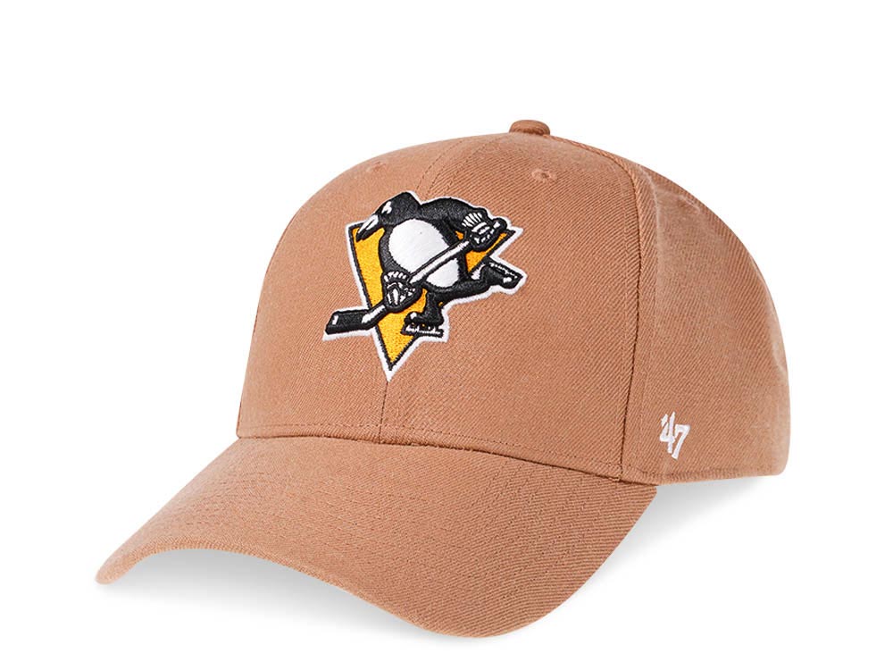 47Brand Pittsburgh Penguins Camel Classic Snapback Hat