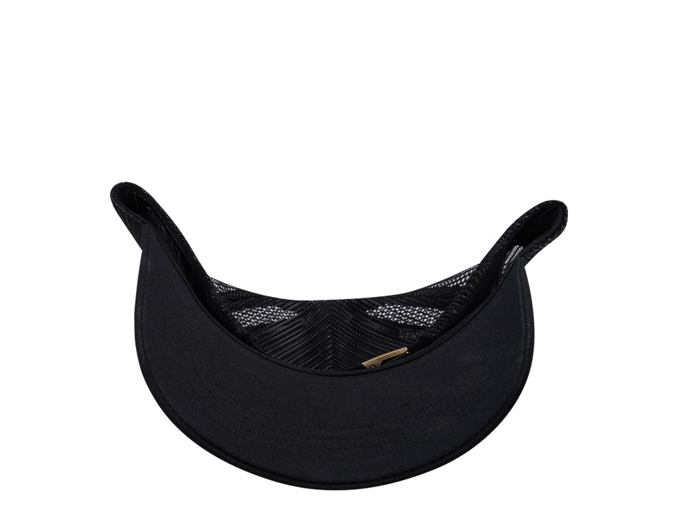 Von Dutch Oval Patch Black Edition Trucker Strapback Hat